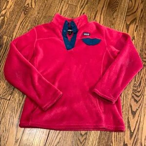 Girls Patagonia snap-t fleece pullover
